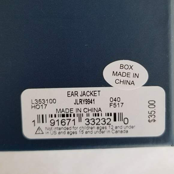 ❣SOLD❣NIB Lucky Brand Earring Jackets Silver Tone - Picture 5 of 5